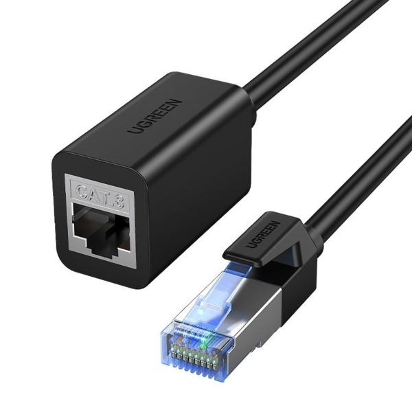 Ugreen NW192 Ethernet RJ45 Cat8 40 Gbps 2m hosszabbító kábel - fekete