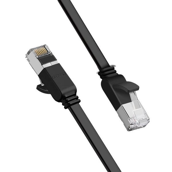 Ugreen UTP RJ45 Cat6 1000Mbps lapos hálózati kábel 2m - fekete