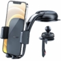 Kép 1/12 - Acefast D5 autós telefon tartó szélvédőre és szellőzőnyílásba - fekete