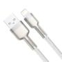 Kép 3/7 - Baseus Cafule USB - Lightning 2,4A 2m sodrott kábel - fehér