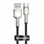 Kép 1/10 - Baseus Cafule Metal USB - USB Type-C 40W 5A SCP 25cm kábel - fekete