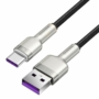 Kép 3/10 - Baseus Cafule Metal USB - USB Type-C 40W 5A SCP 25cm kábel - fekete