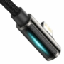 Kép 3/15 - Baseus Legend Series USB-C - Lightning PD  20W 1m derékszögű kábel - fekete