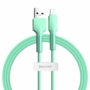 Kép 1/9 - Baseus Silica Gel USB - Lightning 2,4A 1m kábel - zöld