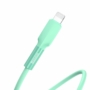 Kép 2/9 - Baseus Silica Gel USB - Lightning 2,4A 1m kábel - zöld