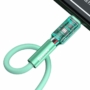 Kép 5/9 - Baseus Silica Gel USB - Lightning 2,4A 1m kábel - zöld