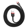 Kép 1/8 - Baseus Cafule USB - Lightning 2A 3m kábel - fekete