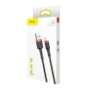 Kép 7/8 - Baseus Cafule USB - Lightning 2A 3m kábel - fekete