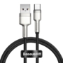 Kép 1/6 - Baseus Cafule Metal USB - USB-C 66W 1m kábel - fekete