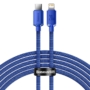Kép 1/4 - Baseus Crystal USB-C - Lightning 20W PD 2m kábel - kék