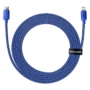 Kép 2/4 - Baseus Crystal USB-C - Lightning 20W PD 2m kábel - kék