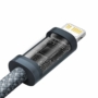 Kép 1/5 - Baseus Dynamic Series USB-C - Lightning 20W 1m szövött kábel - szürke