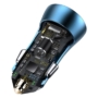 Kép 6/10 - Baseus Golden Contactor Pro 2xUSB QC SCP 40W autós szivargyújtó töltő - kék