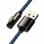Kép 2/11 - Baseus Legend USB - Lightning PD 2,4A 1m derékszögű kábel - kék