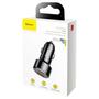 Kép 6/7 - Baseus Magic USB + USB-C QC4.0 PD 45W autós töltő kijelzővel - fekete