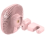 Kép 5/13 - Baseus Natural Wind mágneses autós ventilátor fejtámlára - rózsaszín
