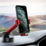 Kép 9/10 - Baseus Simpslism Gravity autós telefon tartó tapadókoronggal - fekete-piros