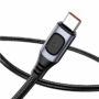 Kép 2/10 - Baseus Flash USB - USB-C 5A 2m SCP AFC QC kábel - sötétszürke