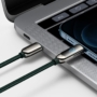 Kép 8/11 - Baseus Display Fast Charging USB-C - Lightning PD 20W 1m kábel kijelzővel - zöld
