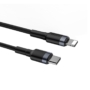 Kép 3/6 - Baseus Cafule USB-C - Lightning QC3.0 18W 1m kábel - fekete