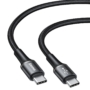 Kép 3/6 - Baseus Halo USB-C - USB-C 3A 60W 2m kábel - fekete
