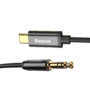 Kép 2/5 - Baseus Yiven USB-C - 3,5mm jack 1,2m audiokábel - fekete