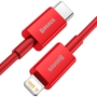 Kép 2/11 - Baseus Superior USB-C - Lightning  20W PD 1m kábel - piros