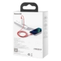 Kép 11/11 - Baseus Superior USB-C - Lightning  20W PD 1m kábel - piros