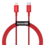 Kép 1/11 - Baseus Superior USB-C - Lightning  20W PD 1m kábel - piros