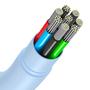 Kép 2/7 - Baseus Jelly USB - USB-C 100W 2m kábel - kék
