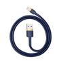 Kép 1/10 - Baseus Cafule USB - Lightning 1,5A 2m kábel - sötétkék-arany