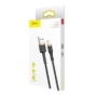 Kép 7/8 - Baseus Cafule USB - Lightning 2,4A 1m kábel - fekete-arany