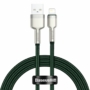 Kép 2/6 - Baseus Cafule USB - Lightning 2,4A 1m kábel - sötétzöld