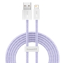 Kép 1/3 - Baseus Dynamic USB - Lightning 2,4A 2m kábel - lila