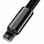 Kép 6/7 - Baseus Tungsten Gold USB - Lightning 2,4A 1m kábel - fekete