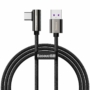 Kép 1/10 - Baseus Legend Elbow USB - USB-C 66W derékszögű kábel 1m - fekete
