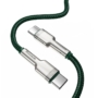 Kép 6/7 - Baseus Cafule Metal USB-C - USB-C 100W 2m kábel - sötétzöld