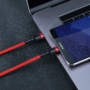 Kép 6/7 - Baseus Cafule USB-C - USB-C PD 2.0 QC 3.0 60W 2m kábel - piros