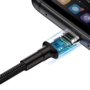 Kép 6/9 - Baseus Cafule Huawei SuperCharge USB - USB-C QC3.0 5A 1m kábel - fekete-szürke