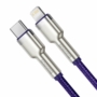 Kép 2/6 - Baseus Cafule Metal USB-C - Lightning PD 20W 1m kábel - lila