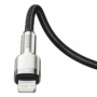 Kép 6/10 - Baseus Cafule Metal USB-C - Lightning PD 20W 2m kábel - fekete