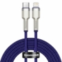 Kép 1/3 - Baseus Cafule Metal USB-C - Lightning PD 20W 2m kábel - lila