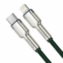 Kép 3/10 - Baseus Cafule Metal USB-C - Lightning PD 20W 2m kábel - sötétzöld