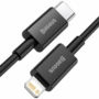 Kép 2/8 - Baseus Superior USB-C - Lightning 20W PD 1m kábel - fekete
