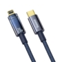 Kép 2/5 - Baseus Explorer Auto Power-Off USB-C - Lightning 20W 1m kábel - sötétkék