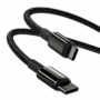 Kép 5/6 - Baseus Tungsten Gold USB-C - USB-C 100W 1m szövet sodrott kábel - fekete