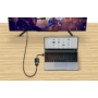 Kép 6/7 - Baseus Lite HDMI - VGA 1080p aktív adapter + 3,5mm jack audio leválasztó + micro-USB bemenet - fekete