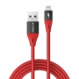 Kép 1/5 - BlitzWolf MF-10 Pro USB - Lightning  MFI 20W 1,8m kábel - piros