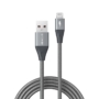 Kép 1/6 - BlitzWolf USB - Lightning Pro MFI 2,4A 1,8m kábel - szürke