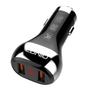 Kép 1/3 - LDNIO C2 2xUSB QC 3.0 36W autós szivargyújtó töltő - fekete